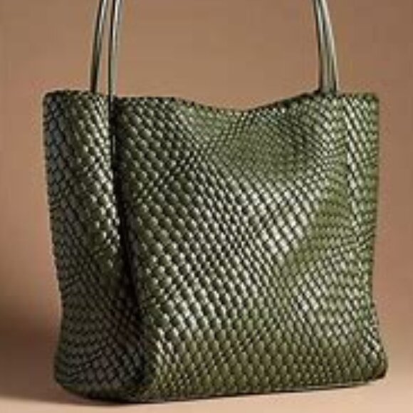 Anthropologie Green Tote Bag - Picture 2 of 3